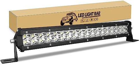 RIGIDON 38 cm 15 pouces 108W Barre de LED 4x4, Slim Spot LED Light Bar | 12V 24V Feux antibrouillard, Étanche Barre Lumineuse pour 4x4 Offroad Camion Tracteur Voiture Véhicules ATV UTV, 6000K Blanc