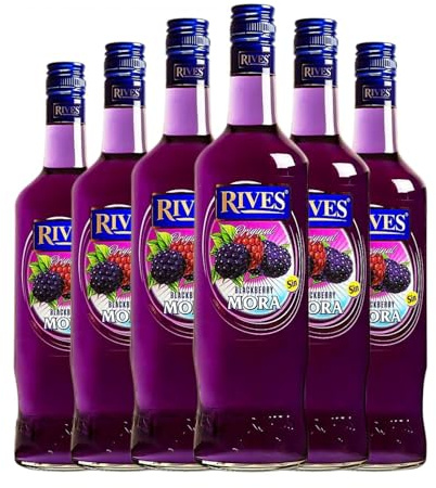 Licores Rives Mora sin alcohol 70 cl (Caja de 6 Botellas de 70 cl)