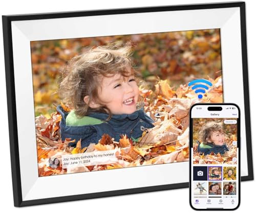 Ekasoco WiFi Digital Photo Frame 10.1 Inch, Digital Photo Frame 1280x800 IPS Touchscreen Photo Frame Digital with 32GB Memory, Auto-Rotate, EasySetup, Share Photos & Videos Anywhere via Uhale APP