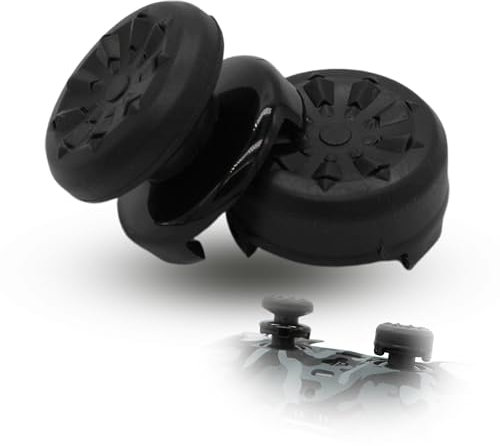 MatoSan 2 mandos elevados – 7 mm y 11 mm tapas de precisión para un mejor agarre – Accesorios de juego para mandos de juego modernos – Stick Protection & Aim Assist (negro)