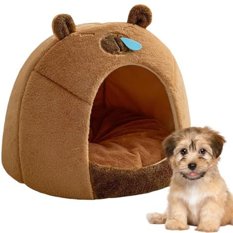 Capybara - Cama para Perros - Caseta de Invierno para Mascotas, casa para Perros pequeños para Interiores, Cama Cubierta extraíble para Perros y Gatos, casa cómoda aislada