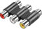 TECHZOCO Adaptador Triple RCA Hembra, Conector Hembra RCA de 3 vías, Empalme Triple RCA Audio y Video, Adaptador 3X RCA, Empalme RCA Triple, Adaptador acoplador RCA, Apto para Audio y Video