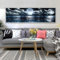 IUNTWEIE Imágenes de cielo nubes paisaje naturaleza moderno lienzo grande 1 pieza, arte decorativo para salón, dormitorio, decoración de pared, mar, luna, noche, sin marco (B,40x120cm)