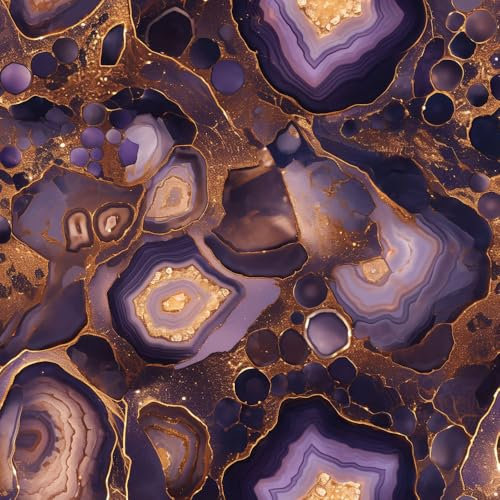 Selbstklebende Tapete Abstrakter Marmor Mustertapete Lila Gold Marmor Fluid Modern Klebefolie Möbel Tapete Kinderzimmer Muster Dekofolie Möbelfolie Selbstklebend Wand Tapeten Wohnzimmer Schrankfolie