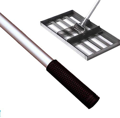 Rastrello livellatore per Prato, Erba da Giardino da Golf, Golf, livellatore Mop trascinabile in Acciaio Inossidabile, Strumento Professionale per tagliabordi a Spinta, Un Leggero livellator