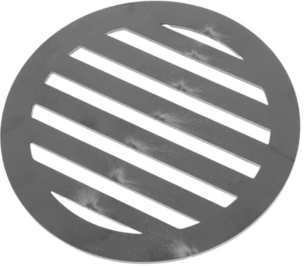 OFFSCH Grillrost et Accessoire Polyvalent en Fer Rond pour Barbecue Charbon de Bois Plaque de Cuisson Barbecue pour Cuisson en Extérieur