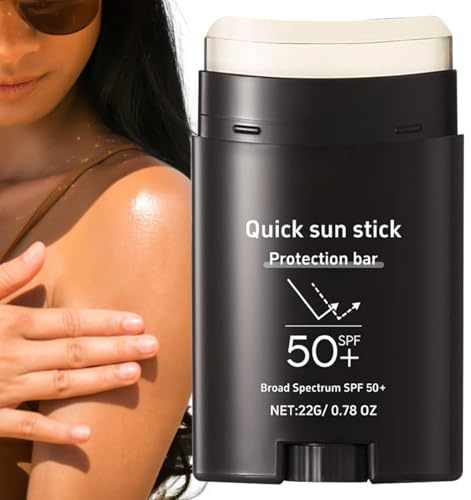 Stick Solaire FPS 50,Haute Protection Visage & Zones Sensibles,Protection Très Haute,Crème D'écran Solaire Étanche,Protection UV Légère Protection Soleil Protecteur