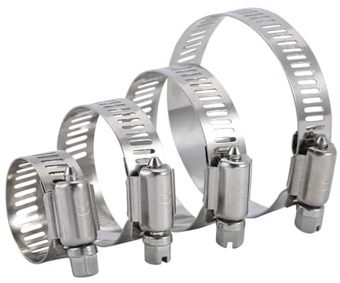 Colliers de serrage robustes en acier inoxydable pour tuyaux de carburant de voiture (8 à 700 mm) (232 à 254 mm)
