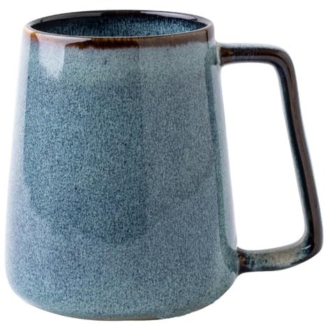 Haayymo 24 OZ/700ml Large Ceramics Coffee Mugs, Extra Large Cups, for Cappuccino, Latte, Hot Cocoa Or Hot Tea -Gift for Birthday/Christmas/Valentine's (Sydney Blue)