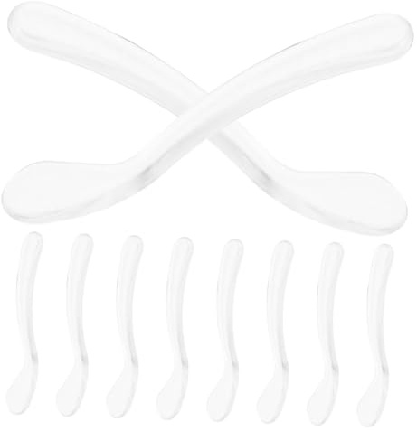 PACKOVE 10piezas Espátulas De Maquillaje Para Mujer Aplicadores De Cucharas De Belleza Espátulas Cosméticas Reutilizables Cuidado Piel Herramienta De Para Maquillaje Para Facial