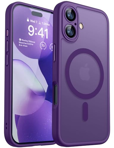 CANSHN für iPhone 17 Hülle mit Kameraschutz, Dunkelviolett