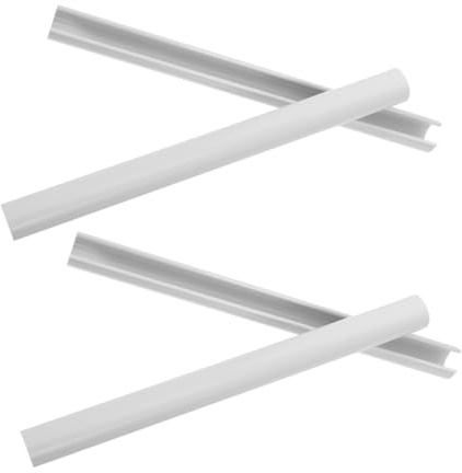 Ciieeo 4pcs Radiator Pipe Covers Kits White Pipe Covers for Air Conditioner Exhaust Hose Wall Decorations