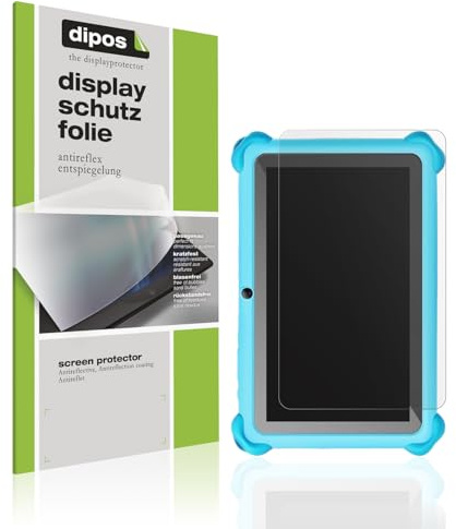 dipos 2x Displayschutzfolie matt für zcobro KIDS710 7 Zoll | Antireflex, entspiegelnd, passt perfekt, Ultra-Dünn, kratzfest, blasenfrei, Fingerprint-kompatibel, selbstklebend
