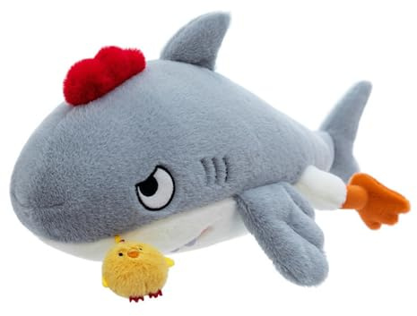 champracer Hai Kuscheltier weich Hai Plüschtier Stofftier Plüsch Kissen Flauschiger Stofftier zum Spielen & Kuscheln Geburtstagsgeschenk für Kinder (50cm)
