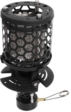 Oreilet Mini Riscaldatore da Campeggio, Fornello Riscaldante Portatile, Mini Lampada da Tenda a Gas Riscaldante Riscaldatore di Emergenza Esterno per Zaino in Spalla, Escursionismo