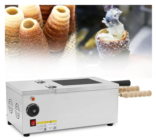 Fireplace Cake Oven/Electric Ice Cream Cone Machine Stainless Steel Machine/Fireplace Cake Making Machine Oven Machine with 2 Stainless Steel Bars