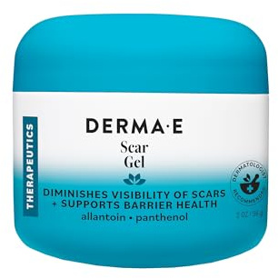 Derma E Scar Gel – Scar Treatment for Face – Hydrating Gel for Acne Scars, Burns & Stretch Marks with Panthenol & Allantoin, 2 oz