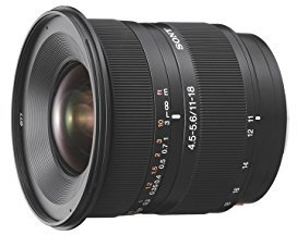 Sony SAL-1118, Ultra Weitwinkel Zoom Objektiv (11-18 mm, F4,5–5,6, A-Mount APS-C, geeignet für Alpha 77/68/58 Serien)