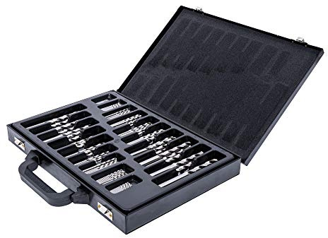 STIER Spiralbohrer Set HSS-Co8 / HSS-E, 170-teilig, Premium Metallbohrer Satz, Stahlbohrer Satz, geschliffen, zylinderischer Schaft, Cobalt Gehalt von 8%, DIN 338, Typ N