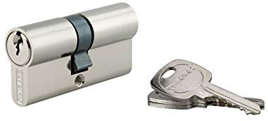 Cilindro europeo a doppia entrata, 30x35mm, antisfilamento, nichel, 3 chiavi - THIRARD
