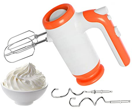 Sbattitore elettrico plastica e acciaio 250 Watt, Design Luca Trazzi arancione