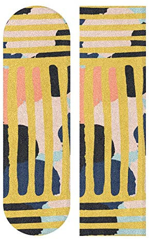 MNSRUU Skateboard-Griffband, bunte Linien, Graffiti-Griffband, Schleifpapier für Roller, Rollerboard, 22,9 x 83,1 cm
