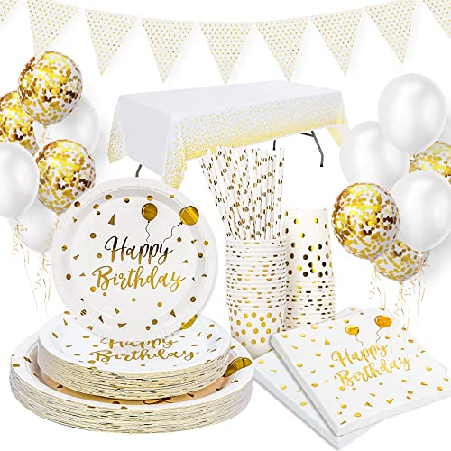 Servizio da Tavola per Feste, 20 Piatti per Feste Degli Ospiti Stoviglie Bicchieri di Carta Piatti di Carta per Feste, Compleanni, Feste di Matrimonio, Anniversari, Lauree