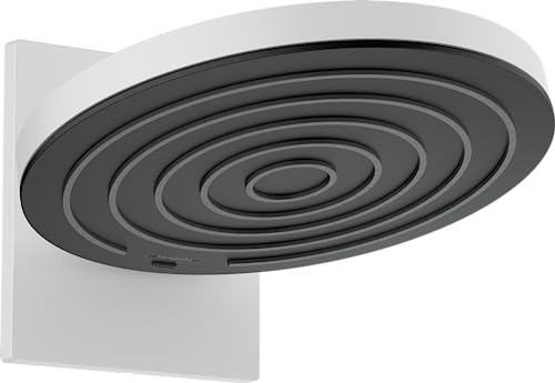hansgrohe Kopfbrause Pulsify S, Brausekopf 260mm, Duschkopf mit Wandanschluss, Regendusche mit 2 Strahlarten, Mattweiß