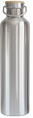 pandoo Edelstahl Trinkflasche 1000 ml | Wiederverwendbare Wasserflasche, auslaufsichere Sportflasche mit Deckel, für Sport, Camping, Ausflug, Fahrradfahren | mit oder ohne Isolierung (Isoliert)…