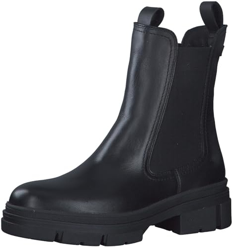 Tamaris 1-1-25901-41-405 Damen Chelsea Boot Leder/Textil grau grau
