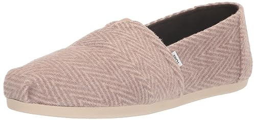 TOMS Alpargata Semelle de mocassin Femme, Avoine Brossée À Chevrons, 38.5 EU