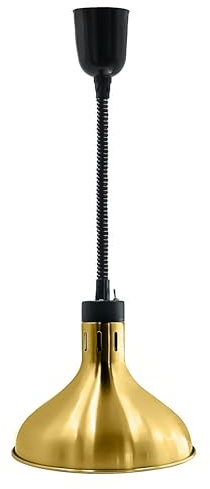 GGM Gastro | WLH290-G | Wärmelampe Infrarot - 275 Watt - Ø 290mm - Gold