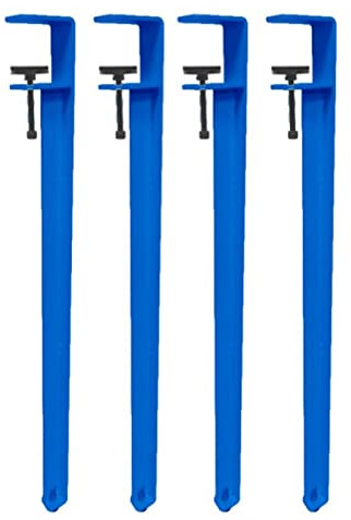 4 pieds de serrage de table en métal, pieds de table basse réglables, pied de table de salle à manger en forme de F, pieds de support d'établi en fer, pieds de barre de bricolage, pas de concepti
