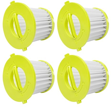 Chuancheng HEPA-Filter Ersatz für Ryobi 18V ONE+ PCL700 PCL704 PCL705 Handstaubsauger (4 Stück)
