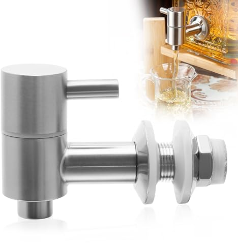 Grifo para Dispensador de Bebidas de Repuesto, Grifo Dispensador de 304 Acero Inoxidable, Grifos Dispensador de Agua para Garrafas, Vino, Cerveza