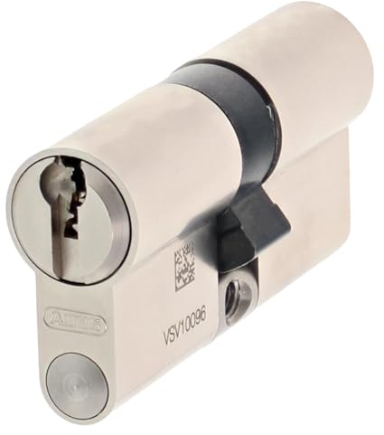 ToniTec DUALKEY Schließsystem by ABUS 2 in 1 Schließzylinder inkl. 2 x 3 Schlüssel |Sicherheits-Türzylinder Einzelschließung als Doppelzylinder 40/40 |Umprogrammierbares Türschloss mit Sicherungskarte