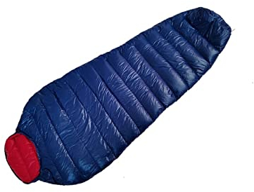 Schlafsäcke Outdoor-Schlafsack aus weißer Entendaunen, leicht, für Erwachsene, zum Wandern und Campen, warme Steppdecke mit Baumwollwattierung (blau, 600 g)