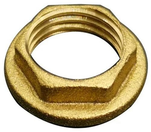 Sechskant-Kontermuttern aus Messing, Rohrverschraubung, Flanschmutter 1/8 Zoll, 1/4 Zoll, 3/8 Zoll, 1/2 Zoll, 3/4 Zoll, 1 Zoll Innengewinde, Sechskantschaftkappe-Flansch-1/4 Zoll