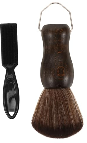 minkissy Bartbürste Für Männer Haarbürste Mit Griff Bartreinigungsbürste Friseurzubehör Bartpflegebürste Bartbürste Zum Stylen Und Kämmen Bürstenkopf Für Gründliche Reinigung