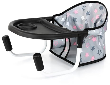 Bayer Design 65907AA bordsstol för dockor, tillbehör, sittplats för dockor upp till 46 cm