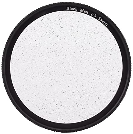 Schwarzer Nebelfilter, Optisches Glas- und Aluminium -Legierungs -Nebelfilterdiffusionsfilter mit Speicherbox für Videoaufnahmen (55 mm)