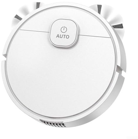Getdoublerich Robot Aspirador y Fregasuelos, 2 en 1 Barrer Aspirador Robot, Aspirar y Trapear, para Suelos Duros para Pelo de Mascotas y Polvo con múltiples Modos de Limpieza