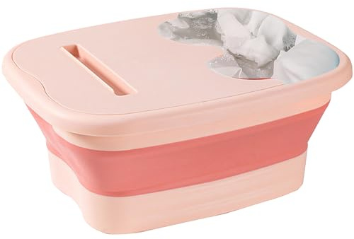 Vasca da bagno per pediluvio, pieghevole, per massaggiare, per piscina, per bambini, uomini, anziani