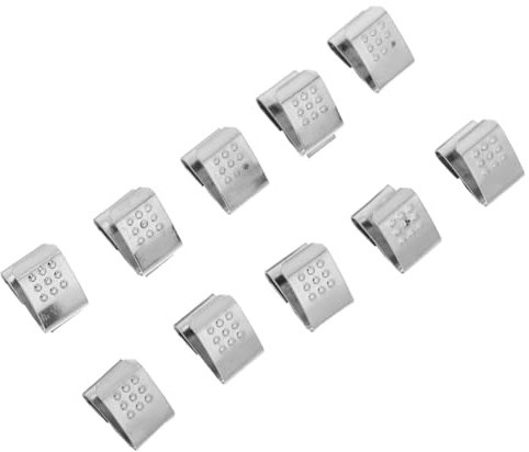 Veemoon Lot de 10 Plaques à Ressort Métalliques pour Piles AA, Contacts Universels Polarité Positive/négative, Remplacement Précis pour Télécommandes, Lampes Torches et Modèles Réduits,