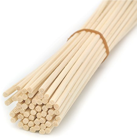 100 Pieces Natural Rattan Reed Diffuser Replacement Sticks (10.2 x 3mm)