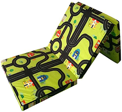FORTISLINE - Klappmatratze 195x80x9cm - 3-teilige Faltmatratze - H2 Gästematratze - Camping Faltbare - Kamping Bett - Waschbar Bezug - Erwachsene Klappbar - Reisematratze - Schaumstoff Matratze