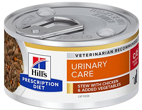 Hills Prescription Diet Feline c/d Urinary Stress Cat Food Chicken & Veg Stew 24 x 82g