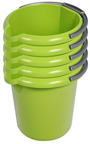 Putzeimer 10 Liter - 5 Stück Lime
