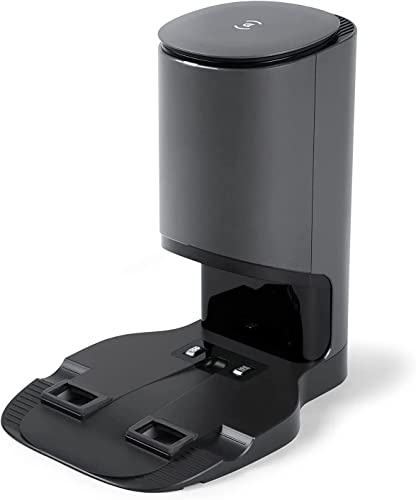ECOVACS Automatische Absaugstation – original Zubehör für Saugroboter DEEBOT T9 AIVI, Auto-Entleerung inkl. Ladestation + 2 Staubbeutel, grau