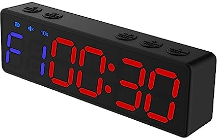 HUIOP Mini minuterie de Gymnastique chronomètre Rechargeable Compte à rebours/Horloge Portable avec Dos magnétique pour l'entraînement de Fitness à Domicile,Minuterie de Gymnastique portative